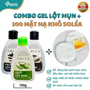 Gel Lột Mụn 150g + Mặt Nạ Giấy 100c SOLÉA -Dễ Dàng Lột Sạch Mụn Đầu Đen - VIORA SHOP