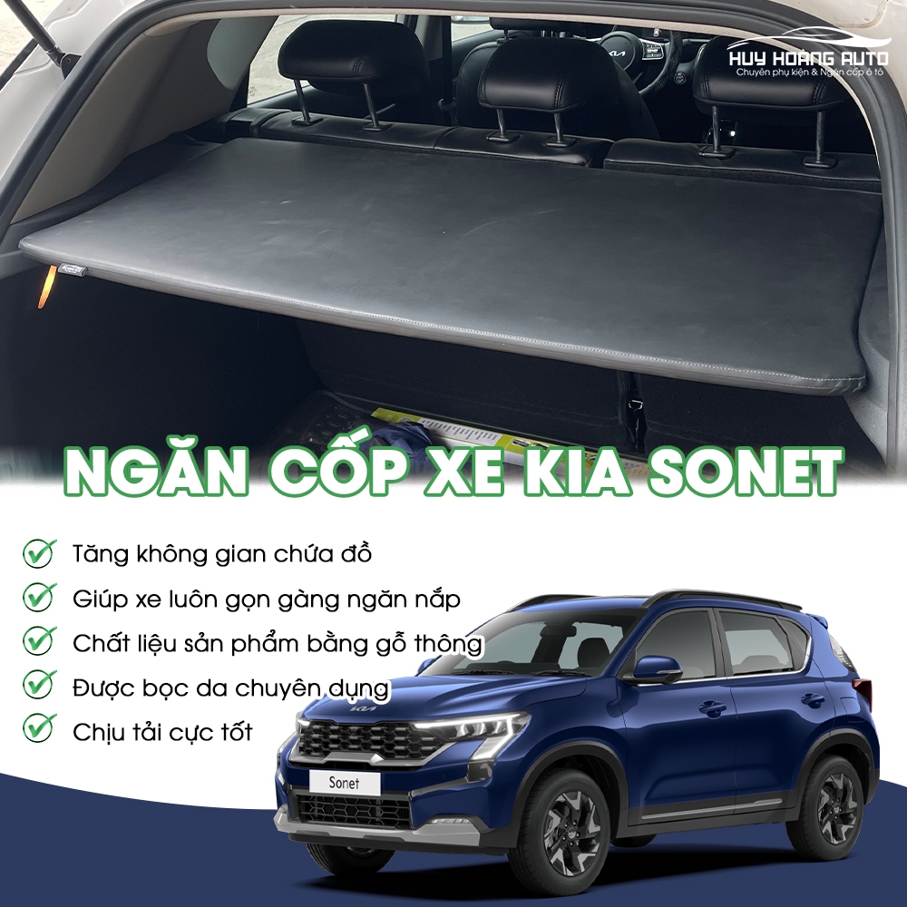 Tấm Ngăn Chia Cốp Xe KIA SONET Giúp Sắp Xếp Đồ Đạc Khoa Học, Giữ Cốp Xe Gọn Gàng, Sạch Sẽ & Thẩm Mỹ