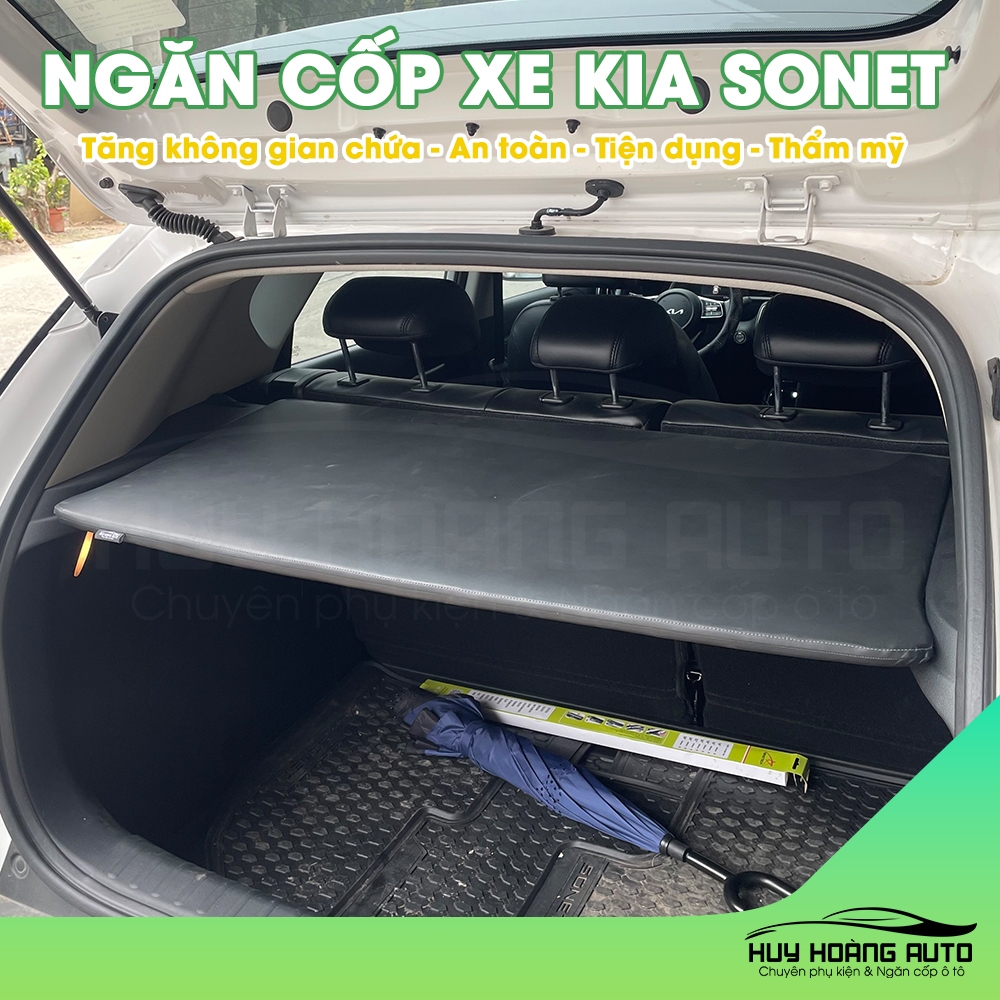Tấm Ngăn Chia Cốp Xe KIA SONET Giúp Sắp Xếp Đồ Đạc Khoa Học, Giữ Cốp Xe Gọn Gàng, Sạch Sẽ & Thẩm Mỹ