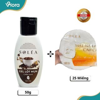 (COMBO SẠCH MỤN) Mặt Nạ Giấy 25c + Gel Lột Mụn Đầu Đen 50g Nhà SOLÉA - Dễ Dàng Lấy Sạch Mụn, Bụi Bẩn