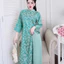 Set áo dài nữ Tết thiết kế hiện đại chất liệu gấm in họa tiết tay lỡ(Size 40-52kg)