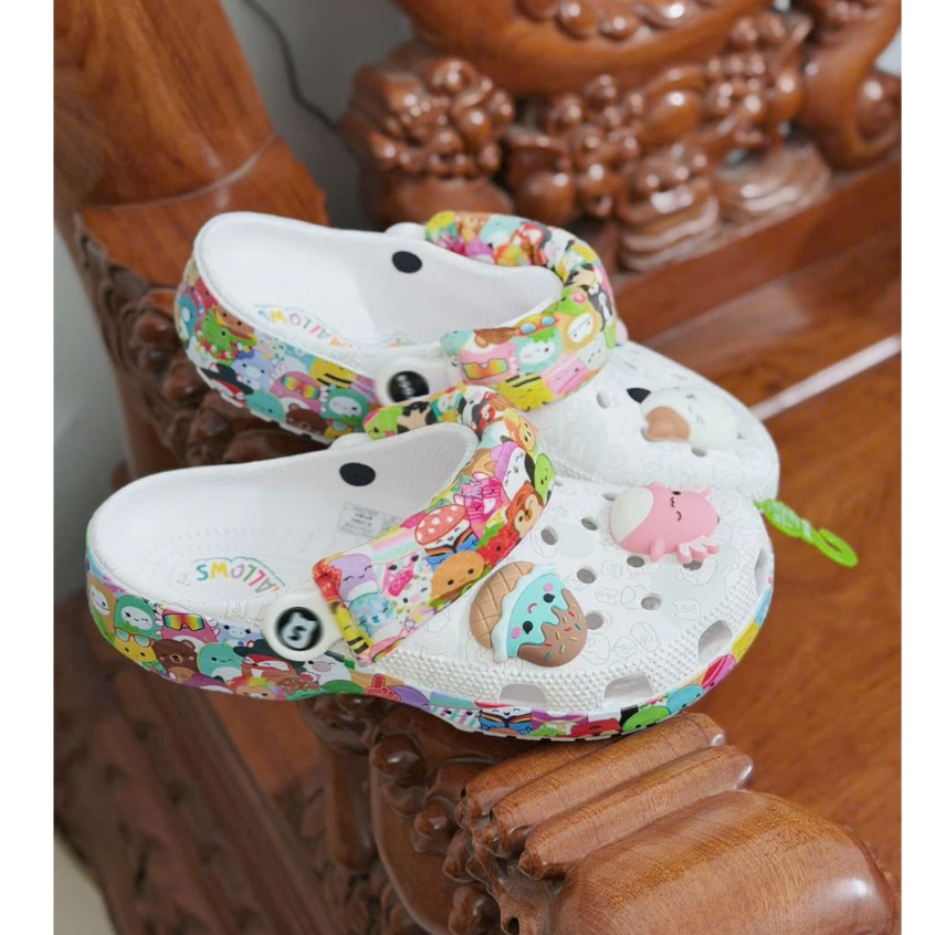 Dép Sục Hoạt Hình Dễ Thương Hoạ Tiết Mallow Chống Trơn