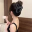 kẹp tóc cá mập họa tiết lúa mì lấp lánh giả kim cương