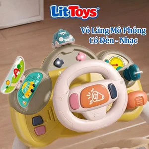 Đồ Chơi Vô Lăng Mô Phỏng ToysLit Có Nhạc Và Đèn, Phát Triển Tư Duy, An Toàn Thông Minh Cho Bé