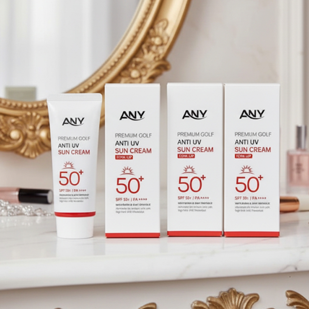 Combo 2 Kem Chống Nắng Any Hàn Quốc 60ml Premium Golf Anti UV SPF 50+ Chống nắng Nâng tông, giúp trắng da, không bết).