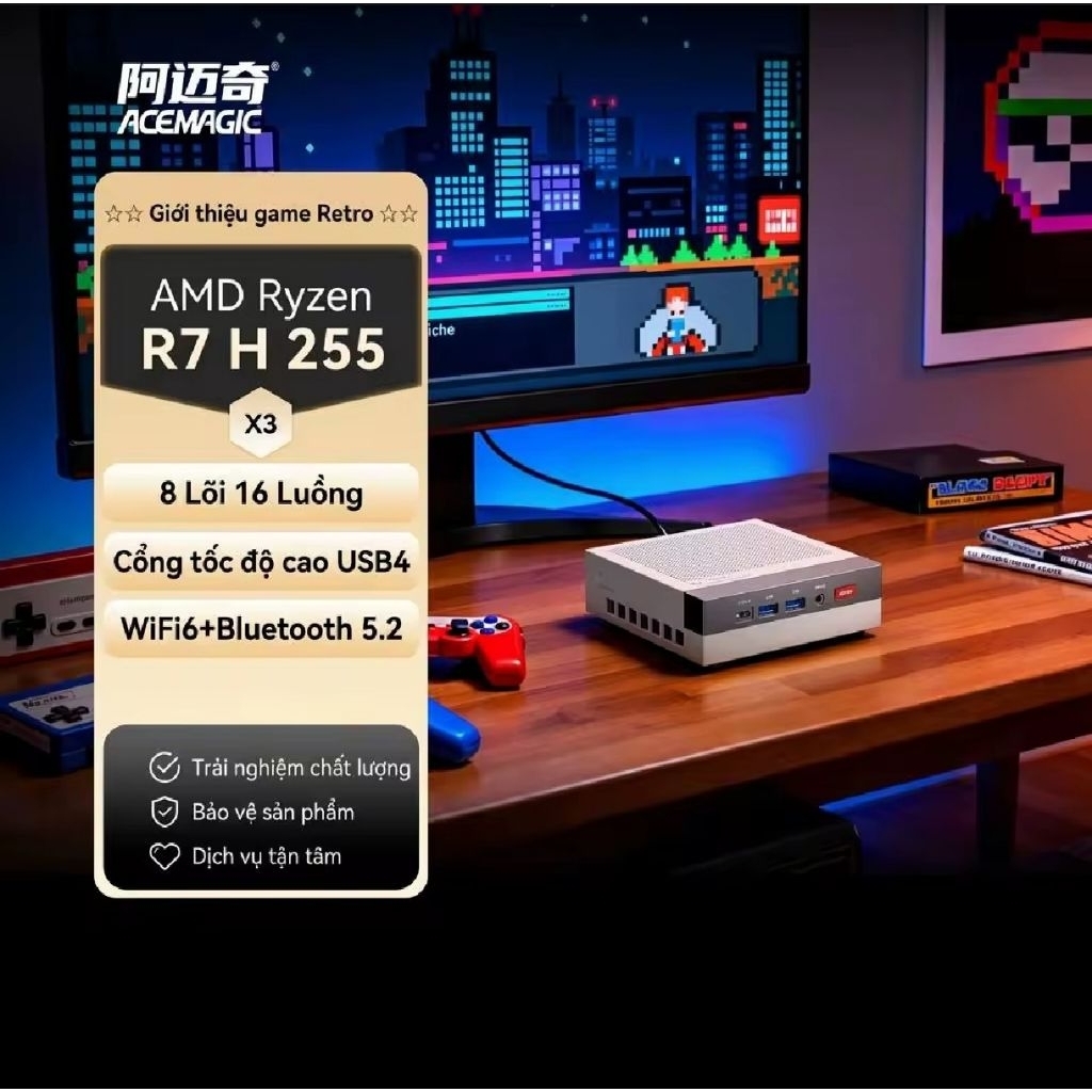 mini PC Acemagic X3 Retro Ryzen 7 H255 | F2A R7 - 8845HS | F1A R7 ...