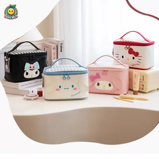 [SẴN] Túi hộp vải đựng máy ảnh, đồ trang điểm Hello Kitty, My Melody, Cinnamoroll đáng yêu