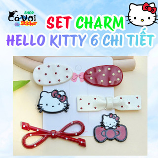 SET CHARM HELLO KITTY 6 CHI TIẾT SIÊU XINH