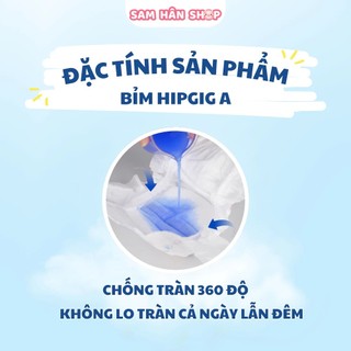 Bỉm Quần Hipgig A 100 Miếng Mềm Mại, Thấm Hút Nhanh, Chống Tràn Tốt, Thoáng Khí, Đủ Size M-4XL