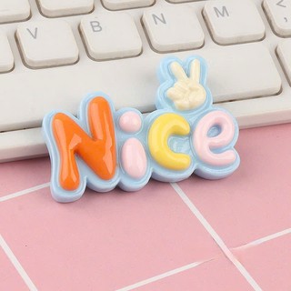 Set Charm Chữ Pastel “LOVE – MISS – NICE- KISS- SMILE ” Cute Baby – Charm Gắn Dép Xinh Xắn Hot Trend 👟✨