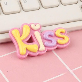 Set Charm Chữ Pastel “LOVE – MISS – NICE- KISS- SMILE ” Cute Baby – Charm Gắn Dép Xinh Xắn Hot Trend 👟✨