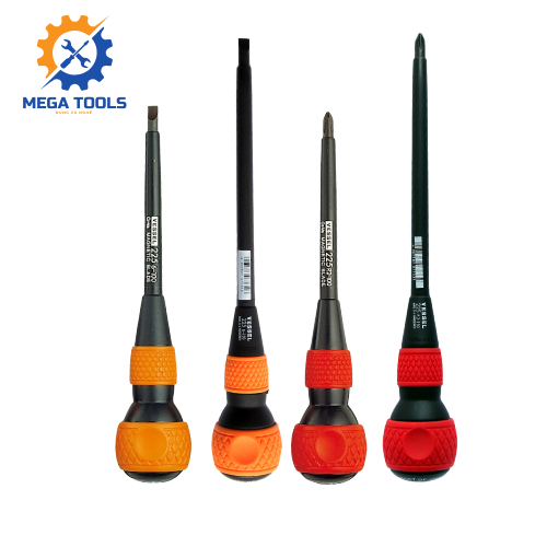 Tô vít cách điện Vessel No.225 Nhật Bản (+2x100, +2x150, -6x100, -6x150) - Mega Tools