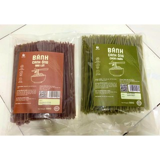 Bánh Canh Ống Việt Thái Gạo Lứt/ Chùm Ngây 500g- Sợi To Dẻo Dai, Bánh Canh Rau Xanh, sản phẩm ORGANIC, eat-clean