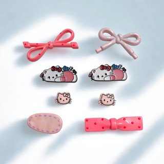 Set Charm Hello Kitty Nơ Hồng Baby Cute – Charm Gắn Dép Xinh Xắn