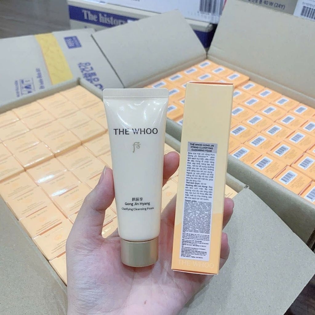 ( mẫu mới có tem phụ )Sữa rửa mặt đông y hoàng cung whoo Facial foam cleanser 40ml