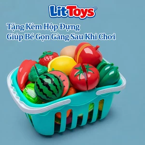 Bộ Hoa Quả 30 Chi Tiết ToysLit Đồ Chơi Cắt Rau Củ Bằng Nhựa ABS Cao Cấp An Toàn Không Độc Hại Cho Bé