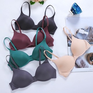 Áo ngực nữ su đúc mềm mại êm ái đệm mút mỏng ôm ngực kiểu dáng basic 2 nấc cài tiện lợi HOMBRA A239