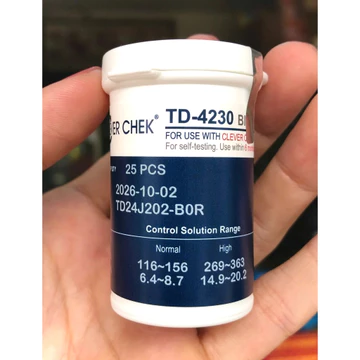 Que Thử Tiểu Đường Clever Chek TD-4230 – Đo Đường Huyết Chính Xác, Nhanh Chóng Tại Nhà - que thử tiểu đường chính hãng