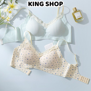 Combo 2 Áo Ngực Nữ Su Mút Vừa Không Đường May Ôm Nâng V1, Áo Lót Mềm Thoáng Hoa Nhí Xinh King Shop A-1846