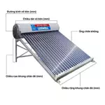 [Miền Bắc] Máy nước nóng năng lượng mặt trời LUSWELL VNVIE SUS 304, 16 ống trơn -160L, chống gỉ sét — ảnh 5