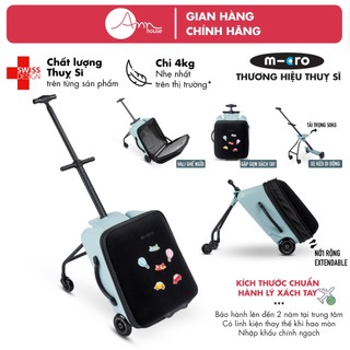 [Thuỵ Sĩ] Vali xe đẩy cho bé gấp gọn Micro Eazy Luggage - Thương hiệu Thuỵ Sĩ - Bảo hành 12 tháng
