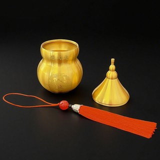 APEX Hồ Lô Phong Thủy Quả Bầu Đồng Thau Họa Tiết Rồng Lửa Thủ Công May Mắn Tài Lộc Trưng Bày Trang Trí