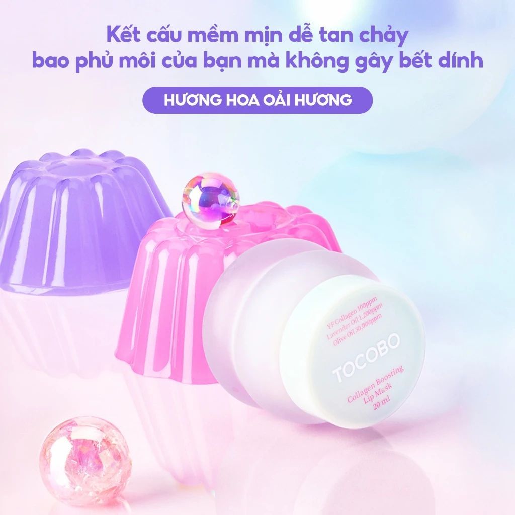 [KOL] Mặt nạ dưỡng môi căng mọng Tocobo Collagen Boosting Lip Mask 20ml