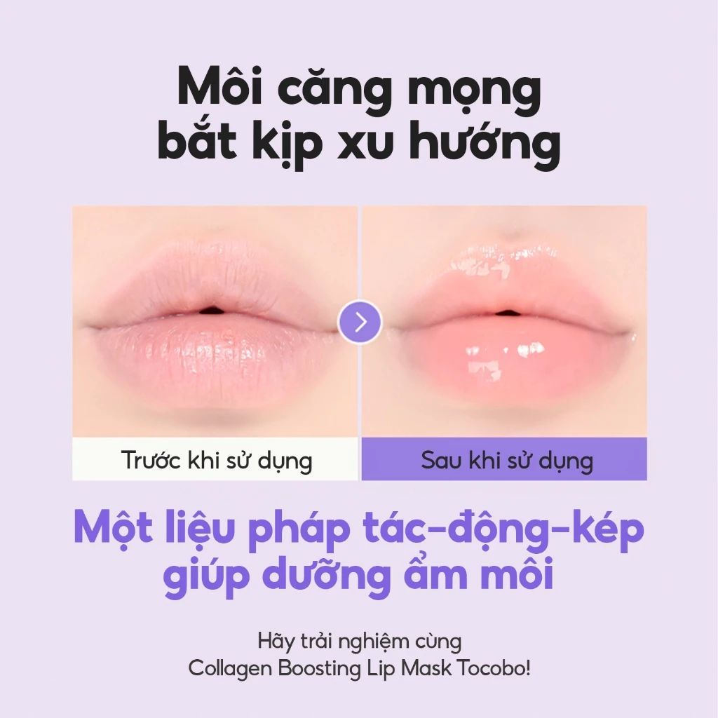 [KOL] Mặt nạ dưỡng môi căng mọng Tocobo Collagen Boosting Lip Mask 20ml
