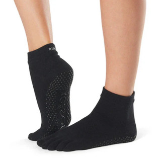 Vớ Toesox Grip Full Toe Ankle - Đen (Black)