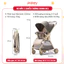Xe Đẩy Baobaohao A12 Đảo 2 Chiều Tiện Lợi, Xe Đẩy Gấp Gọn Trọng Lượng Siêu Nhẹ Dễ Dàng Di Chuyển