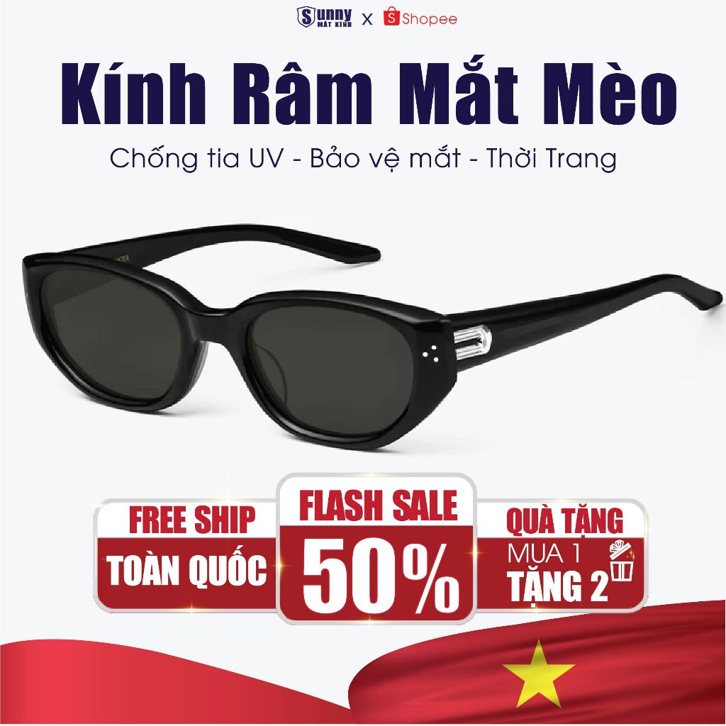 Kính Râm Mắt Mèo Chống Tia UV Phong Cách Phụ Kiện Thời Trang Nam Nữ ...