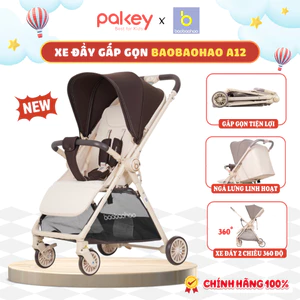 Xe Đẩy Baobaohao A12 Đảo 2 Chiều Tiện Lợi, Xe Đẩy Gấp Gọn Trọng Lượng Siêu Nhẹ Dễ Dàng Di Chuyển