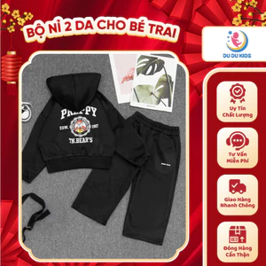 Bộ Nỉ 2 Da Cho Bé Trai Bé Gái - Thiết Kế Năng Động, Thoải Mái - Bé Mặc Đi Học Đi Chơi
