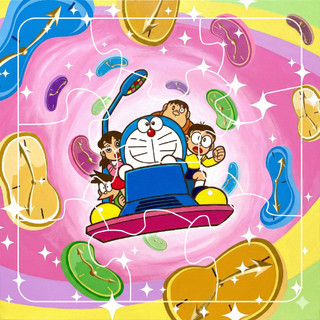 COMBO SỈ 12 tranh ghép nhỏ 17cm Doraemon, có khung lắp TooYoo TG0048