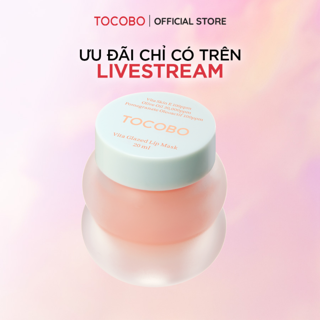 [KOL] Mặt nạ môi dưỡng ẩm làm mềm môi Tocobo Vita Glazed Lip Mask 20ml