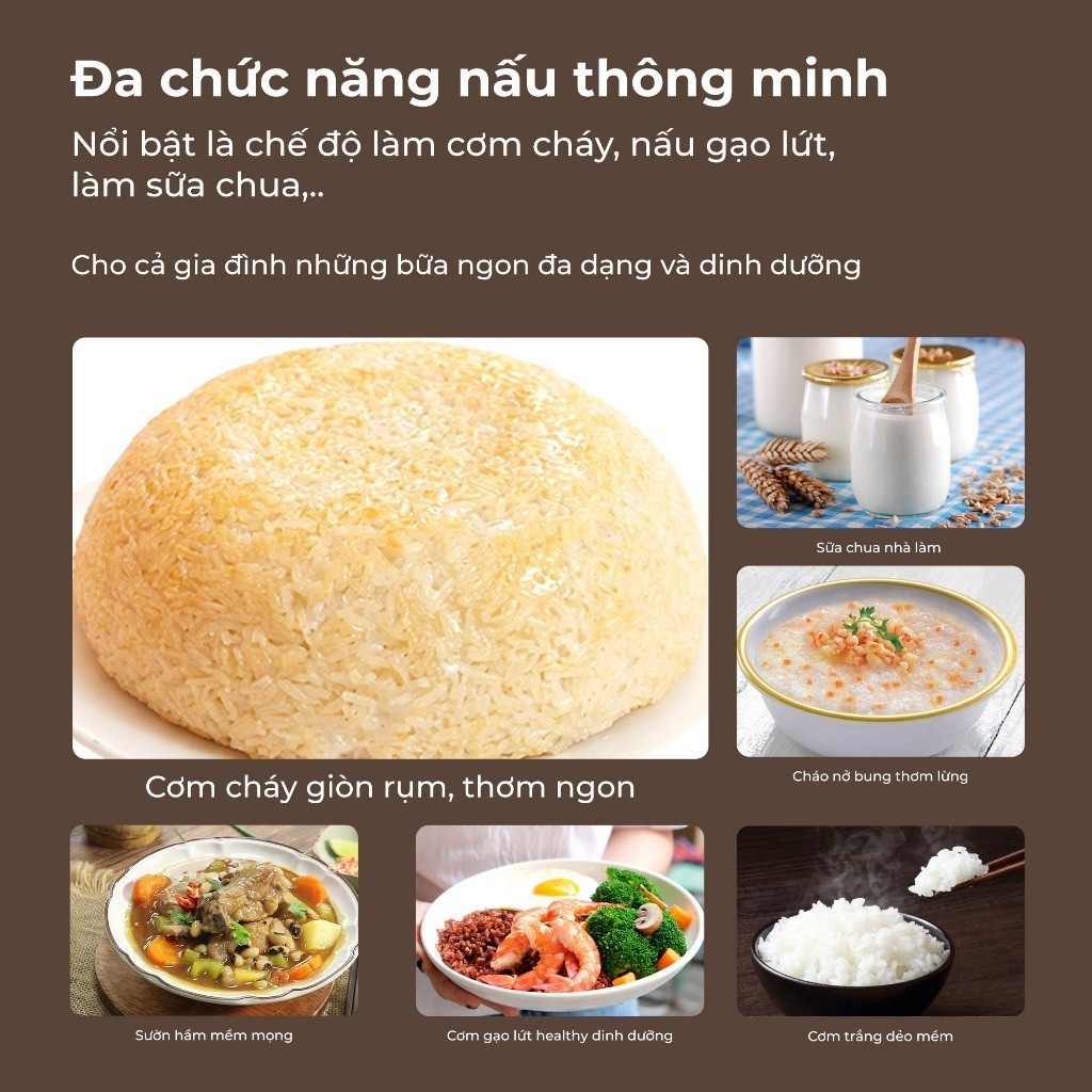 Nồi Cơm Điện Tử Paveden PR-3D - Lòng nồi inox 304 - Bảo hành chính hãng 12 tháng