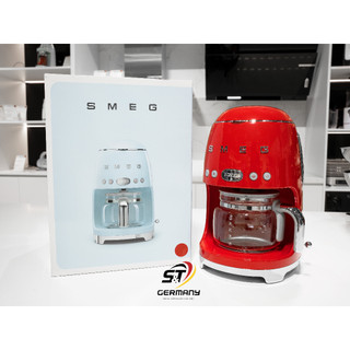 HCM Máy pha cà phê SMEG DCF02RDEU màu đỏ, màn hình LED hiển thị trực quan cùng với chức năng giữ ấm GermanySnT 630001