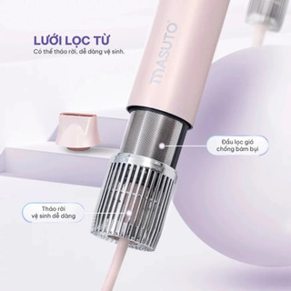 Máy Sấy Tóc Tạo Kiểu Chính Hãng 5in1 AirStyler Masuto Công Nghệ Ion Âm Bảo Vệ Chăm Sóc Tóc, BH 2 Năm