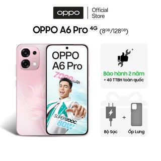 Điện thoại OPPO A6 Pro 4G (8GB/128GB) có NFC, nhân bản ứng dụng, AI Camera