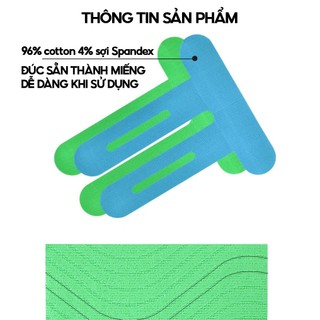 Băng dán cơ thể thao đầu gối cắt sẵn chạy bộ trail leo núi đá bóng hỗ trợ giảm căng cơ hồi phục chấn thương
