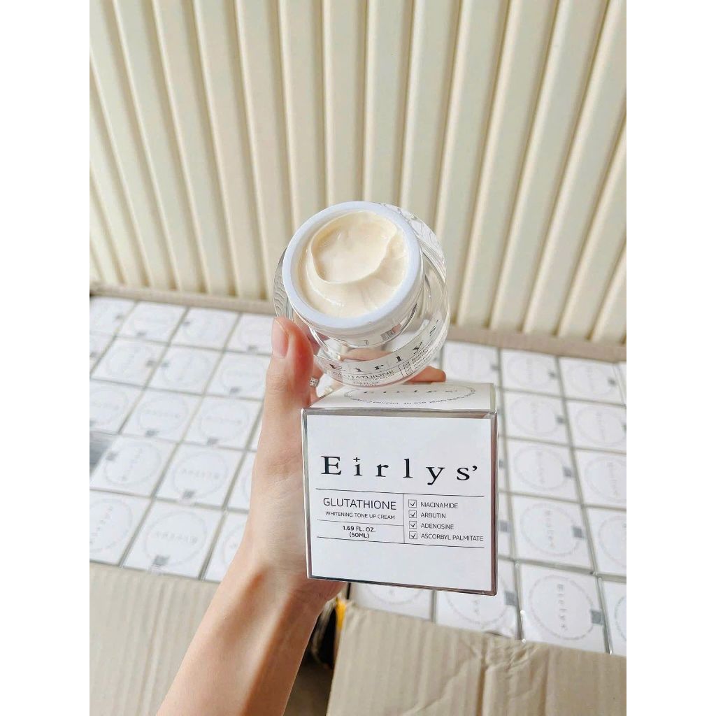 eirlys glutathione Kem Dưỡng Eirlys' Glutathione [nâng tone] Mờ thâm nám, tàn nhang dưỡng  trắng đều màu da giúp da căng bóng mịn màng 50ml