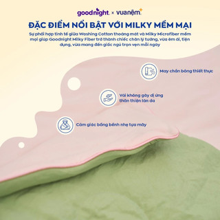 Chăn Điều Hòa Cho Bé Goodnight Milky - Chăn Hè 2 Mặt Vải Bông Cao Cấp Mềm Mịn Thoáng Khí An Toàn