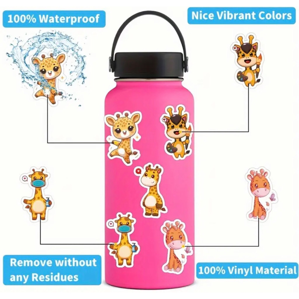 Set sticker bé hưu cao cổ vàng