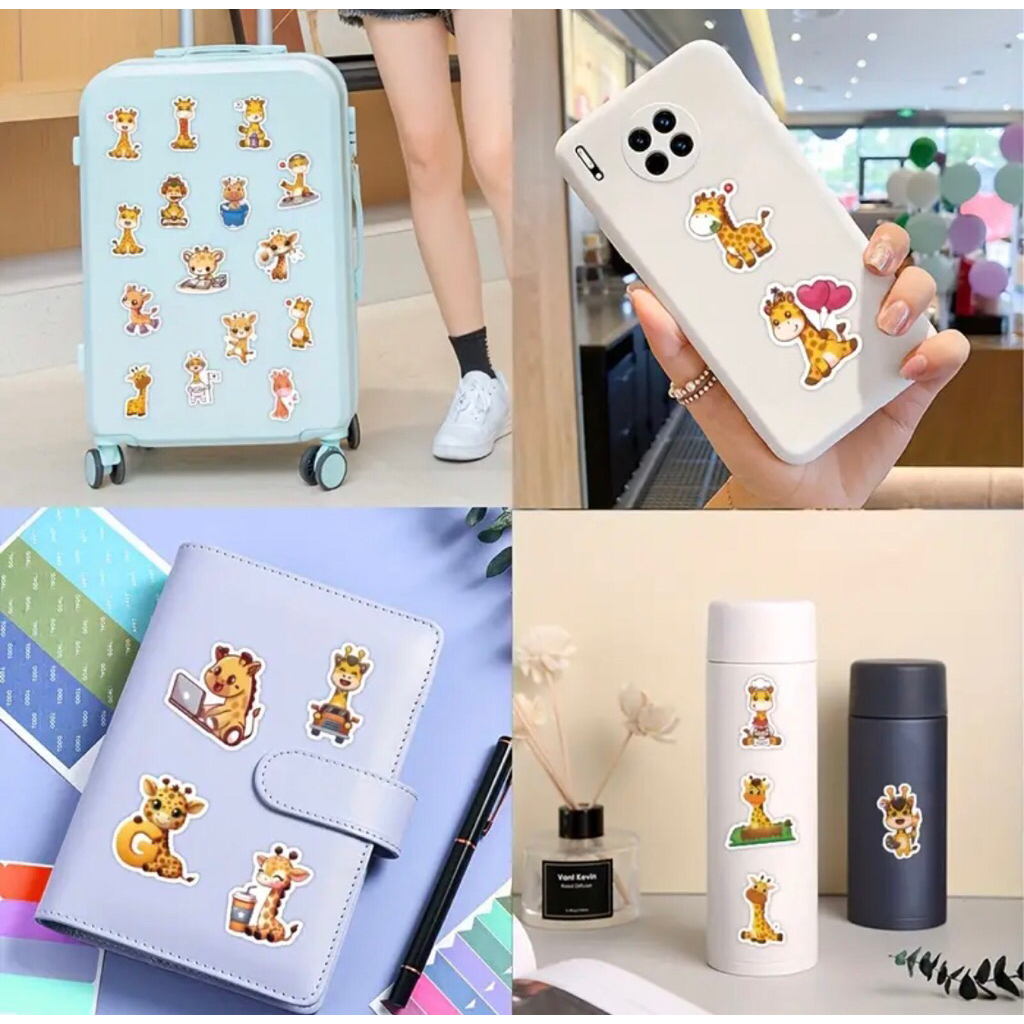 Set sticker bé hưu cao cổ vàng