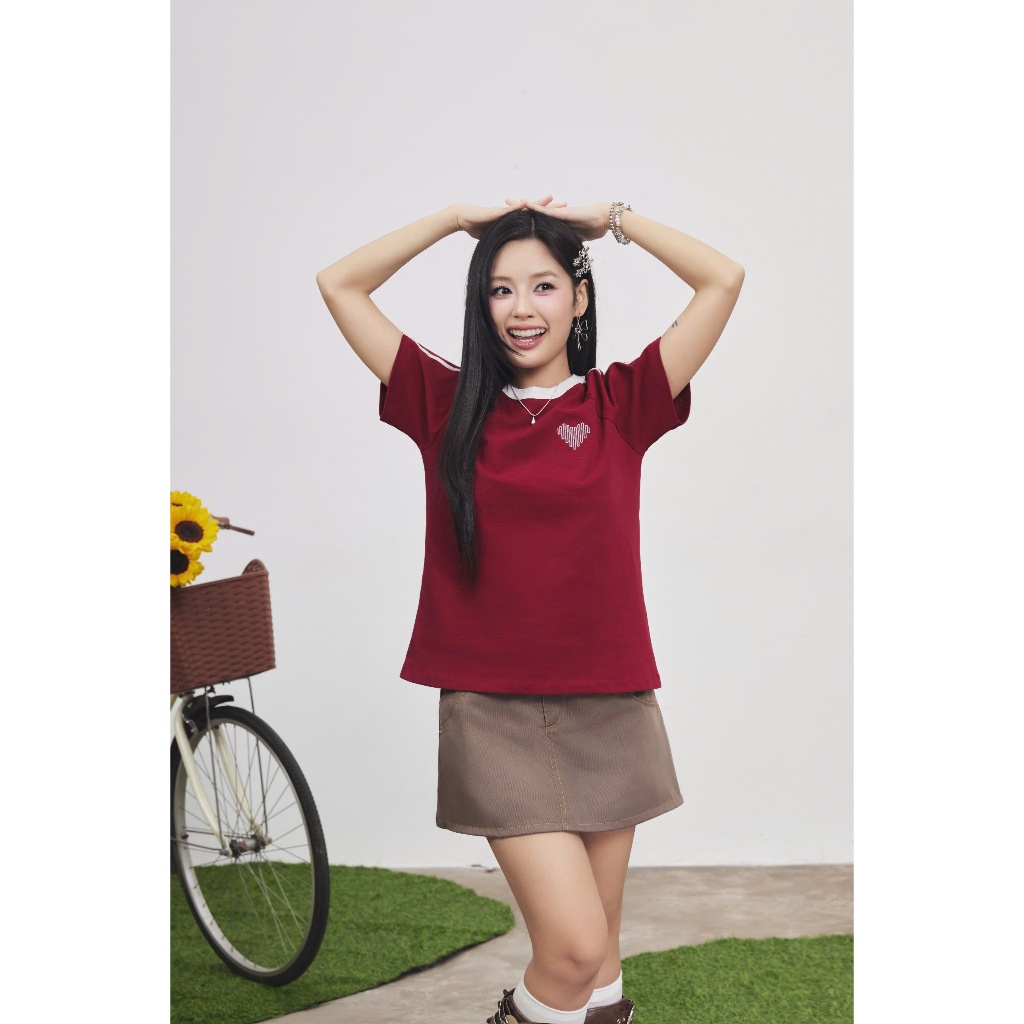 Áo Thun Nữ JOCEL Form Babytee Phối Cổ Dễ Thương SECODEE