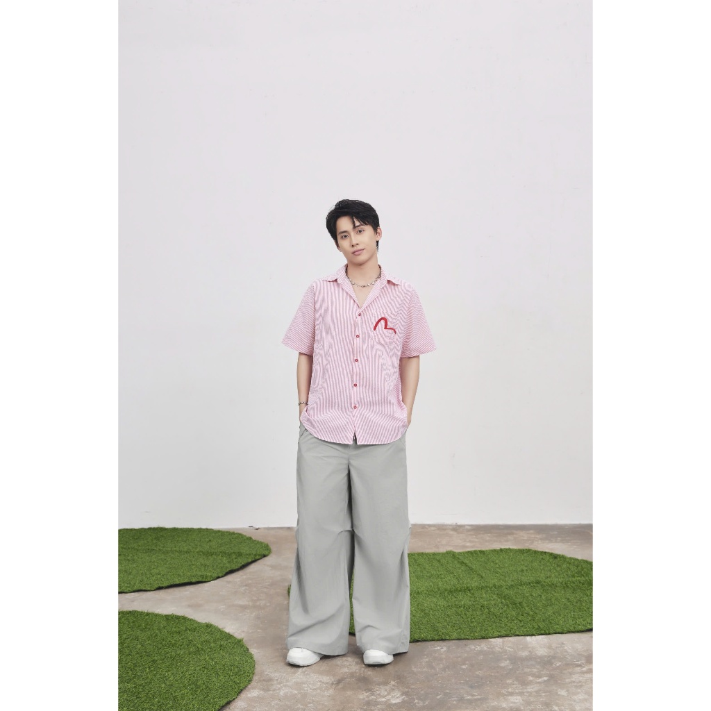 Áo Sơ Mi RAISON Tay Ngắn Unisex Nam Nữ Form Rộng Thời Trang Secodee
