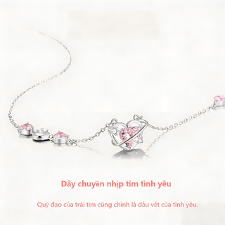 【Trendy】Vòng Cổ Trái Tim Vô Cực - Mặt Vòng Hình Học Lấp Lánh - Phong Cách Hàn Quốc Ngọt Ngào Cho Nữ