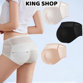 Combo 2 Quần Lót Độn Mông Nữ Su Phối Lưới Đệm Lỗ Thoáng, Quần Định Hình Cạp Cao Mềm Êm King Shop N-8562
