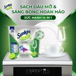 Sunlight Viên Rửa Chén Bát 14 In 1 Dành Cho Máy Rửa Chén - Combo 2 Túi (28 Viên/Túi) — ảnh 3