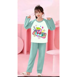 🌸 BỘ ĐỒ BÉ GÁI DÀI TAY – HÌNH CỰC ĐÁNG YÊU 🐱💕 DS516